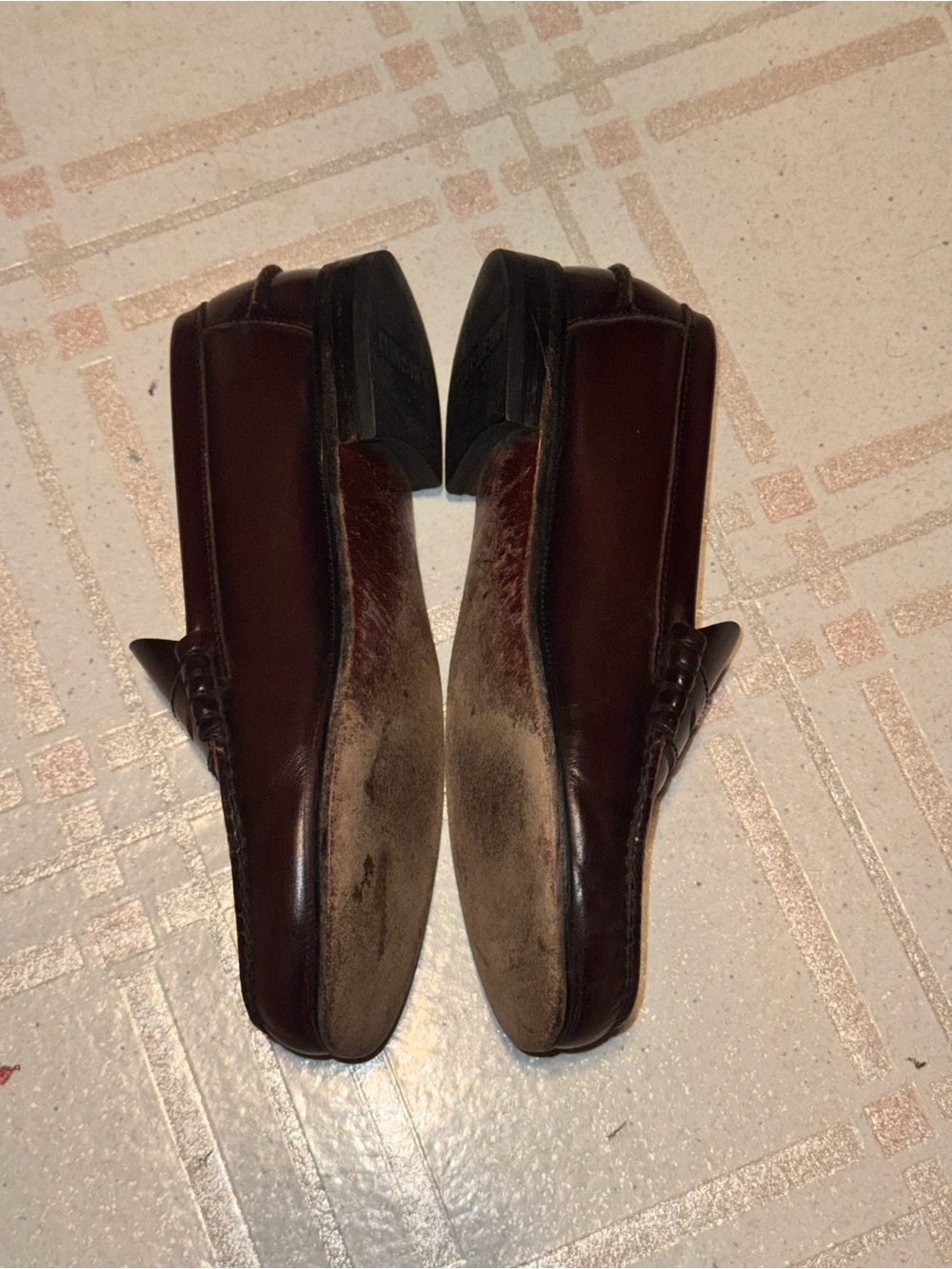 Florsheim Burgundy Penny Loafers 9.5 - Picture 11 of 16